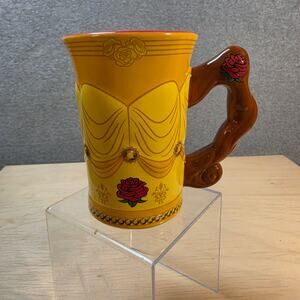 Disney Parks Beauty and the Beast Belle Ball Gown 3D Dress Ceramic Coffee Mug